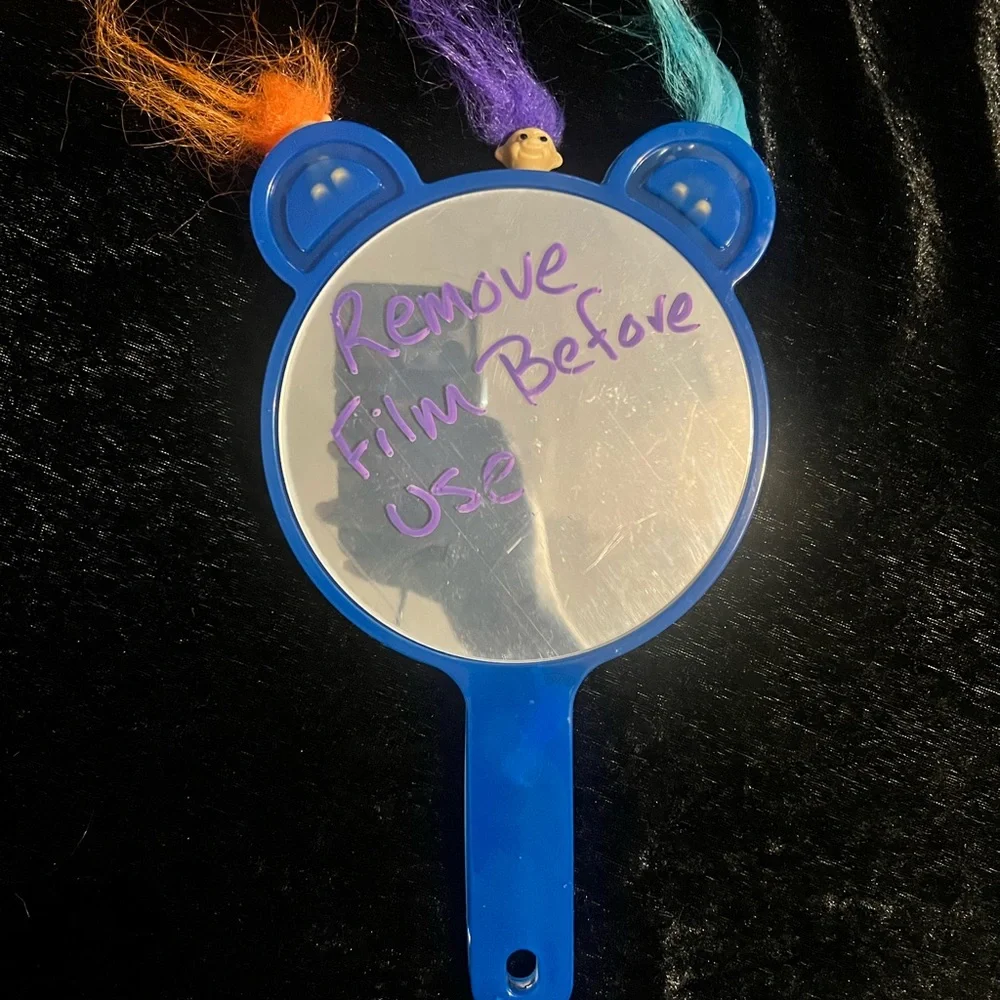 TROLL HAIR CUSTOM HANDMADE Hand Mirror